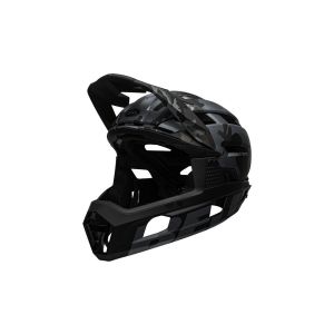 Bell Super Air R Spherical Camo fietshelm (mat/glanzend zwart)